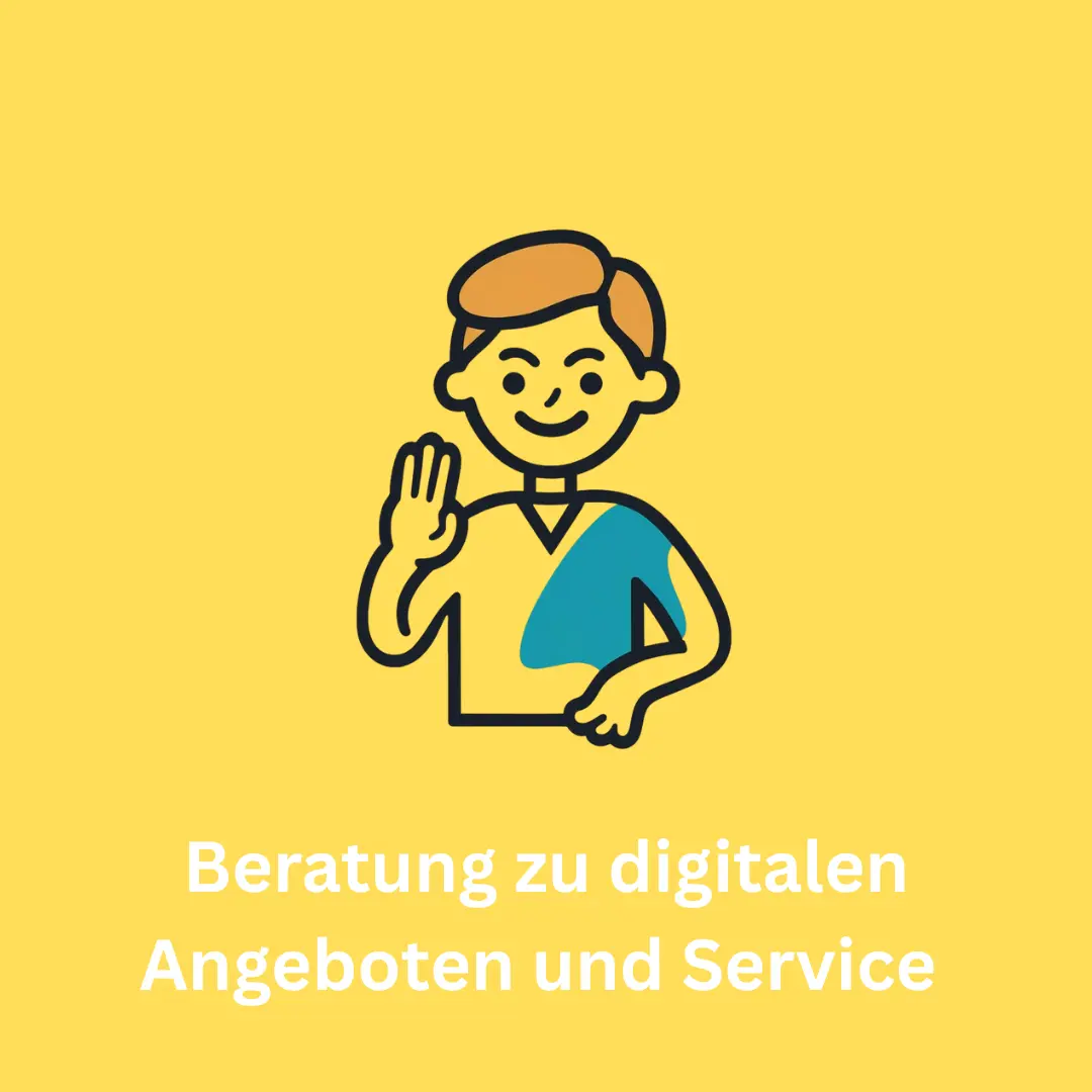 Beratung zu digitalen Angeboten und Service